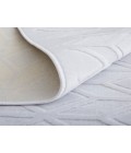 Feizy Saphir Mira WHITE/WHITE 6803494F 7 ft. 6 in. X 7 ft. 6 in. Round Rug