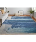Feizy Anya BLUE/IVORY ANY8921F 2 ft. X 3 ft. Rectangle Rug