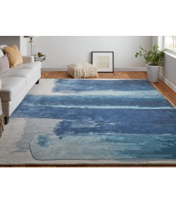 Feizy Anya BLUE/IVORY ANY8921F 2 ft. X 3 ft. Rectangle Rug