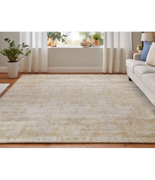Feizy Eastfield GOLD/IVORY EAS69FPF 4 ft. X 6 ft. Rectangle Rug