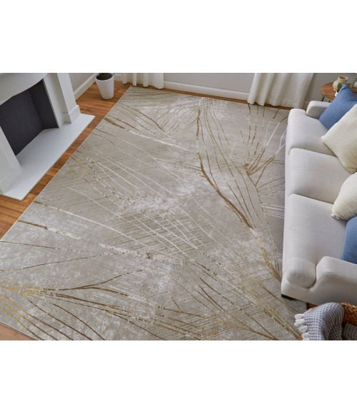 Feizy Waldor IVORY/BEIGE 73539NBF 1 ft. 8 in. X 2 ft. 10 in. Rectangle Rug