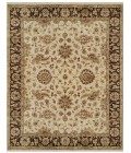 Feizy DRAKE 6049F IN IVORY/BROWN 5' 6" x 8' 6" Area Rug