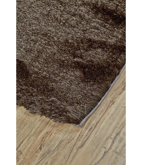 Feizy INDOCHINE 4550F IN LIGHT BROWN 10' X 10' Round Area Rug