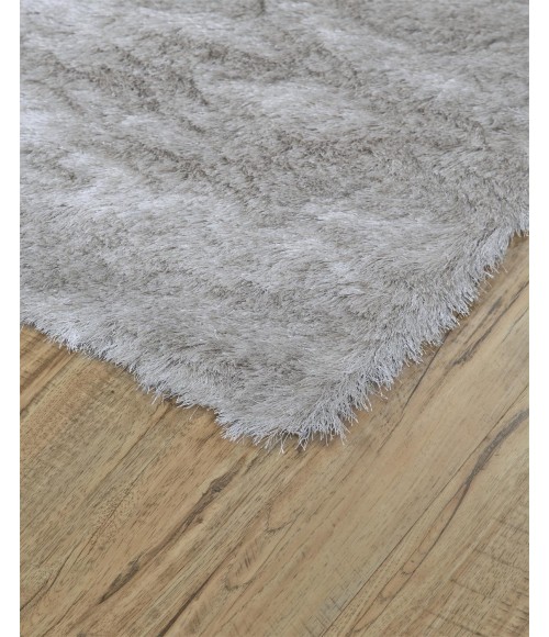 Feizy INDOCHINE 4550F IN PLATINUM 10' X 10' Round Area Rug