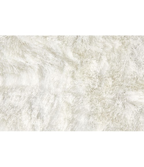 Feizy INDOCHINE 4550F IN WHITE 10' X 10' Round Area Rug