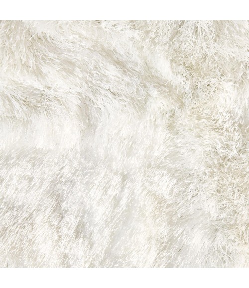 Feizy INDOCHINE 4550F IN WHITE 10' X 10' Round Area Rug