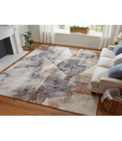 Feizy Gilmore BLUE/IVORY GIL39MKF 5 ft. 3 in. X 8 ft. Rectangle Rug