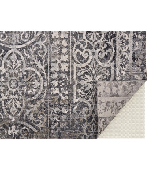 Feizy Kano CHARCOAL/IVORY Rug 8643871F 7 ft. 10 in. X 10 ft. Rectangle - Rugs Town Feizy Kano CHARCOAL/IVORY 8643871F 7 ft. 10 in. X 10 ft. Rectangle Rug