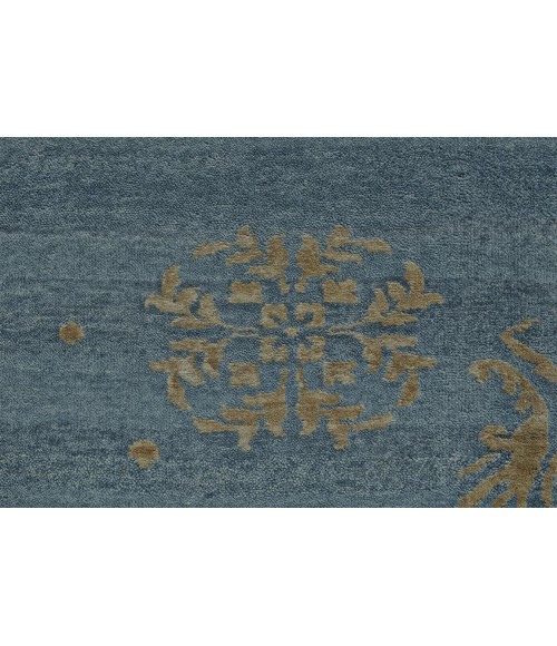 Feizy QUING 6064F IN TEAL 4' x 6' Area Rug