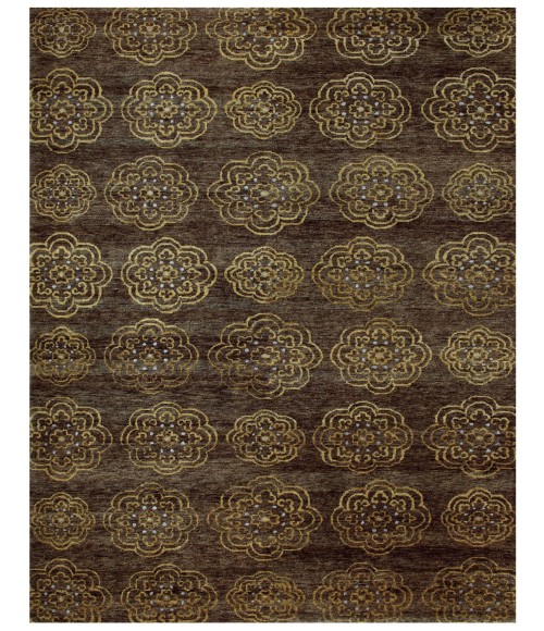 QUING Rug Feizy QUING 6065F IN BROWN 4' x 6' Area Rug