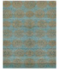 QUING Rug Feizy QUING 6065F IN TEAL 5' 6" x 8' 6" Area Rug