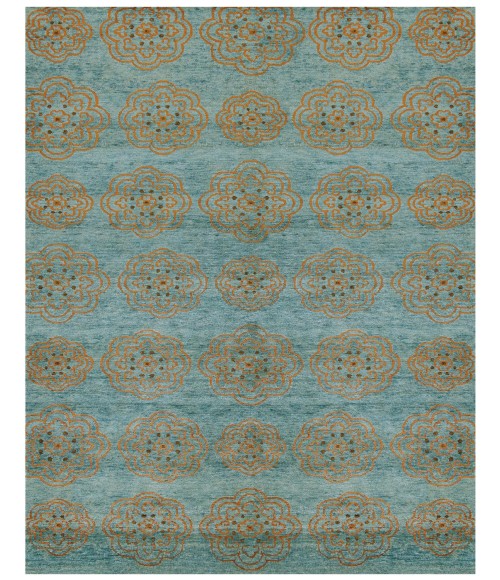 QUING Rug Feizy QUING 6065F IN TEAL 5' 6" x 8' 6" Area Rug