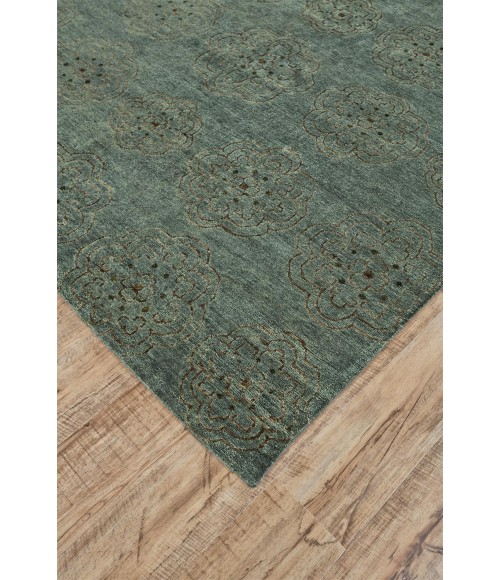 QUING Rug Feizy QUING 6065F IN TEAL 5' 6" x 8' 6" Area Rug