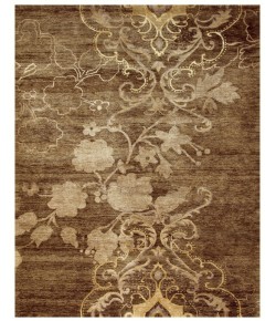 Feizy Quing 6067F BROWN Area Rug 5 ft. 6 X 8 ft. 6 Rectangle