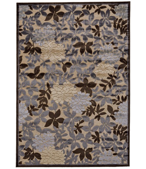 SAPHIR Rug Feizy SAPHIR 3784F IN IVORY/DARK GRAY 2' 2" x 4' Area Rug