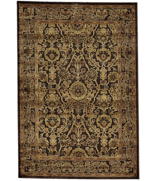 SAPHIR Rug Feizy SAPHIR 3794F IN DARK CHOCOLATE 7' 6" X 10' 6" Area Rug