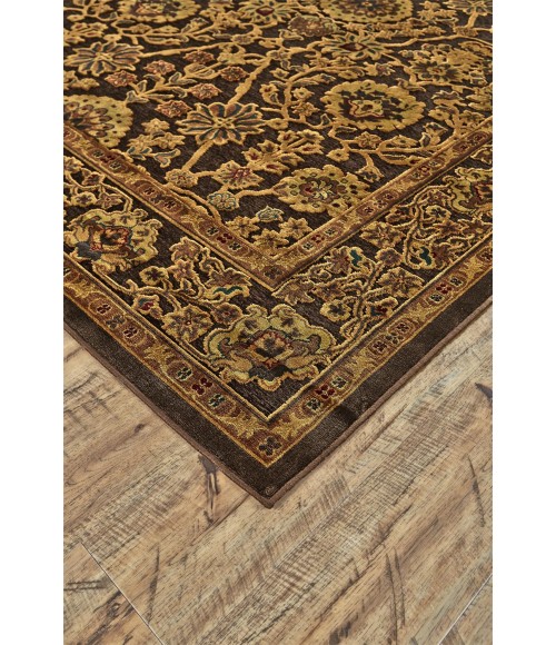 Feizy SAPHIR 3794F IN DARK CHOCOLATE 7' 6" X 10' 6" Area Rug