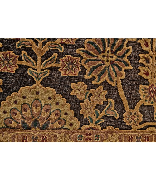 SAPHIR Rug Feizy SAPHIR 3794F IN DARK CHOCOLATE 7' 6" X 10' 6" Area Rug