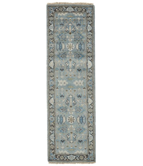 USTAD Rug Feizy USTAD 6109F IN STEEL/CHOCOLATE 2' 6" x 8' Runner Area Rug