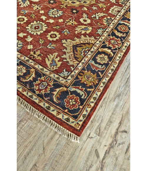USTAD Rug Feizy USTAD 6110F IN RED/BLACK 2' x 3' Sample Area Rug