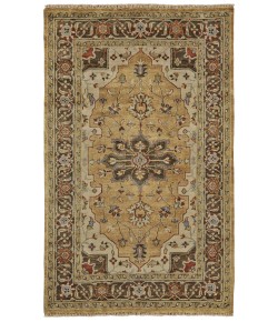 Feizy Ustad 6112F GOLD/BROWN Area Rug 5 ft. 6 X 8 ft. 6 Rectangle