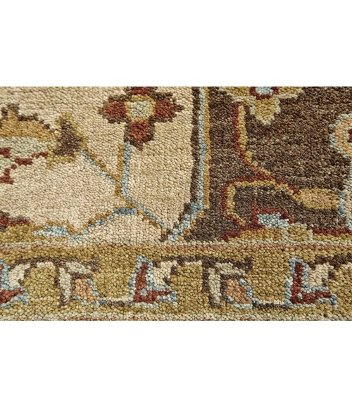 Feizy USTAD 6112F IN GOLD/BROWN 2' x 3' Sample Area Rug