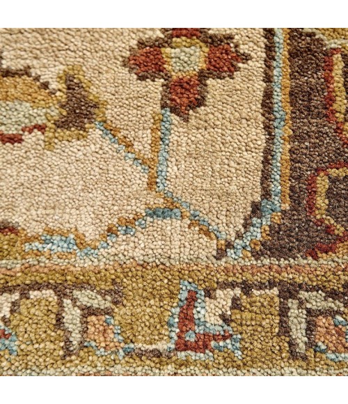 Feizy USTAD 6112F IN GOLD/BROWN 5' 6" x 8' 6" Area Rug