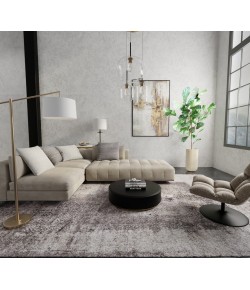 Feizy Skyview Gray/Black/Taupe SKV39QCF 9 ft. X 12 ft. Rect. Rug