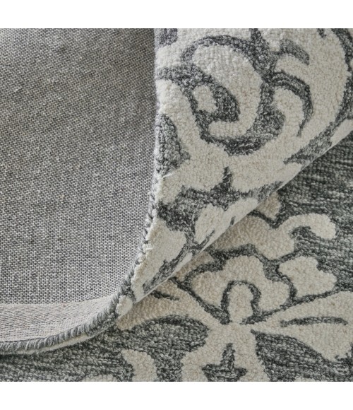 Feizy Belfort Gray/Ivory/Black Rug 8698A26F 8 ft. X 10 ft. Rect. - Rugs Town Feizy Belfort Gray/Ivory/Black 8698A26F 8 ft. X 10 ft. Rect. Rug