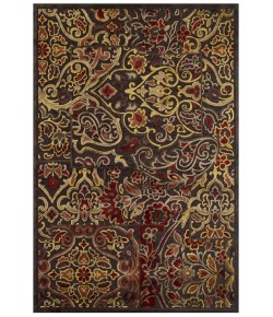 Feizy Saphir Azar 3096F DARK CHOCOLATE/RUST Area Rug 7 ft. 6 X 10 ft. 6 Rectangle