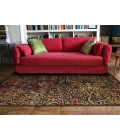 Feizy SAPHIR AZAR 3096F IN DARK CHOCOLATE/RUST 7' 6" X 10' 6" Area Rug