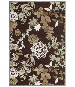 Feizy Saphir Mah 3111F DARK CHOCOLATE/SAGE Area Rug 2 ft. 6 X 8 ft. Rectangle