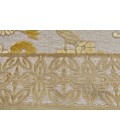 SAPHIR MAH Rug Feizy SAPHIR MAH 3114F IN PEWTER/DARK GREEN 5' 3" X 7' 6" Area Rug