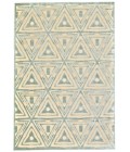 Feizy SAPHIR MAH 3252F IN CREAM/SPA BLUE 2' 6" x 8' Runner Area Rug