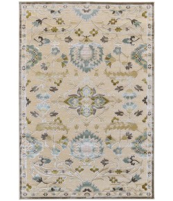 Feizy Saphir Mah 3464F CREAM/SPA BLUE Area Rug 2 ft. 6 X 8 ft. Rectangle
