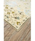 SAPHIR MAH Rug Feizy SAPHIR MAH 3464F IN CREAM/SPA BLUE 2' 2" x 4' Area Rug