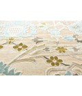 SAPHIR MAH Rug Feizy SAPHIR MAH 3464F IN CREAM/SPA BLUE 2' 2" x 4' Area Rug