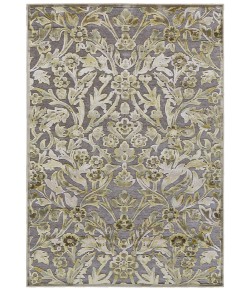 Feizy Saphir Mah 3465F PEWTER/DARK GREEN Area Rug 2 ft. 2 X 4 ft. Rectangle