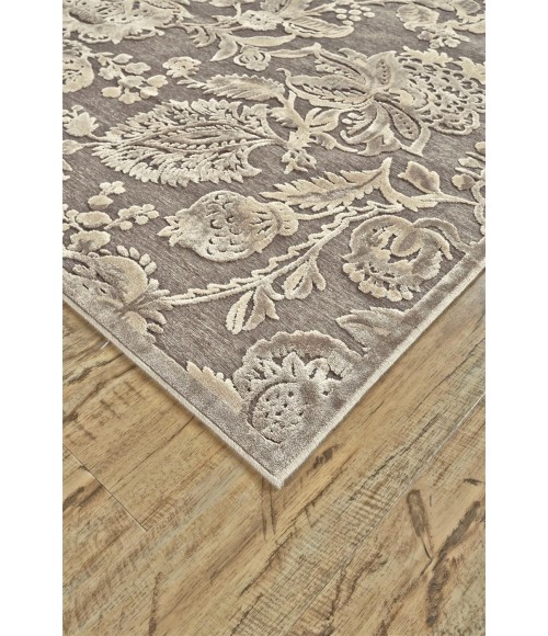 SAPHIR ZAM Rug Feizy SAPHIR ZAM 3112F IN PEWTER/GRAY 7' 6" X 10' 6" Area Rug