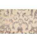 Feizy SAPHIR ZAM 3115F IN CREAM/GRAY 7' 6" X 10' 6" Area Rug