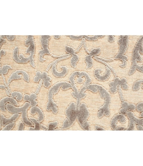 Feizy SAPHIR ZAM 3115F IN CREAM/GRAY 5' 3" X 7' 6" Area Rug