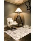 Feizy SAPHIR ZAM 3115F IN CREAM/GRAY 2' 6" x 8' Runner Area Rug