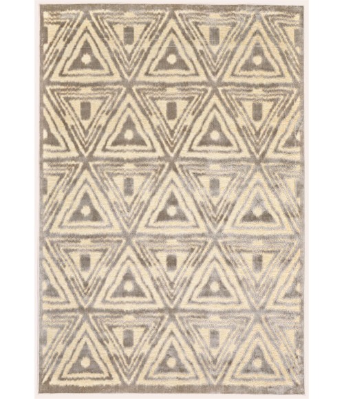 SAPHIR ZAM Rug Feizy SAPHIR ZAM 3252F IN CREAM/GRAY 5' 3" X 7' 6" Area Rug