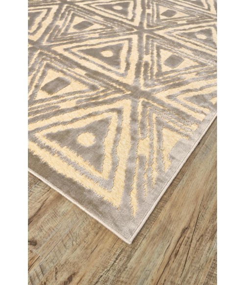 SAPHIR ZAM Rug Feizy SAPHIR ZAM 3252F IN CREAM/GRAY 5' 3" X 7' 6" Area Rug