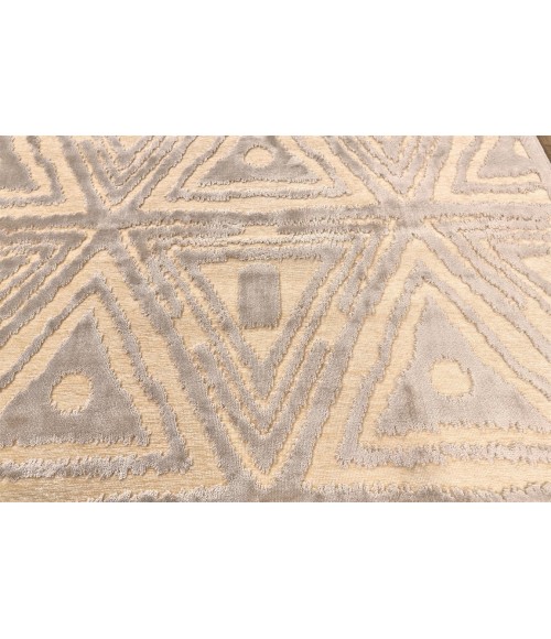 SAPHIR ZAM Rug Feizy SAPHIR ZAM 3252F IN CREAM/GRAY 5' 3" X 7' 6" Area Rug