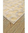 Feizy SAPHIR ZAM 3253F IN CREAM/SILVER 5' 3" X 7' 6" Area Rug