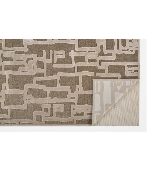 Feizy SAPHIR ZAM 3986F IN IVORY/BEIGE 1' 9" X 2' 10" Sample Area Rug