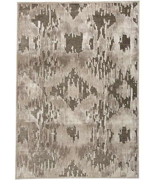 Feizy SAPHIR ZAM 3987F IN PEWTER/GRAY 1' 9" X 2' 10" Sample Area Rug
