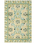 SAPHIR CABO Rug Feizy SAPHIR CABO 3186F IN CREAM/AQUA 5' 3" X 7' 6" Area Rug