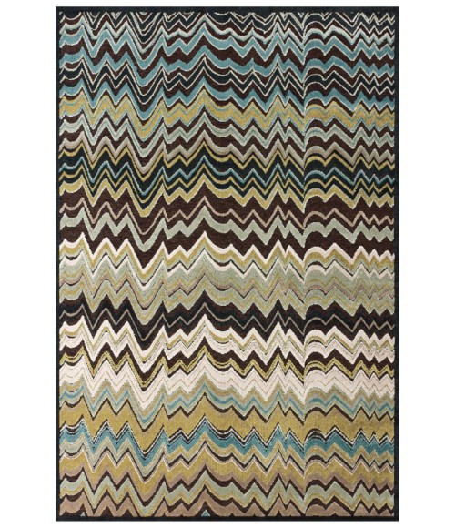 SAPHIR CABO Rug Feizy SAPHIR CABO 3191F IN DARK CHOCOLATE/AQUA 5' 3" X 7' 6" Area Rug